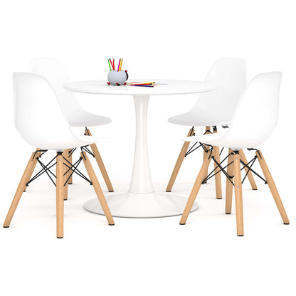 Kids Tulip Table Set, White