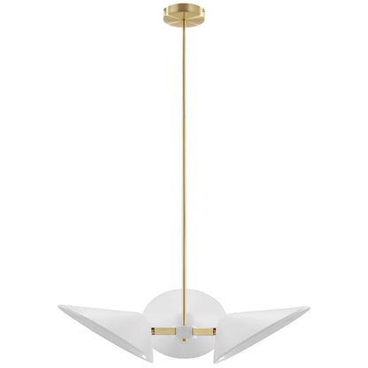 Ramon 3-Light 3" Arm Pendant, White