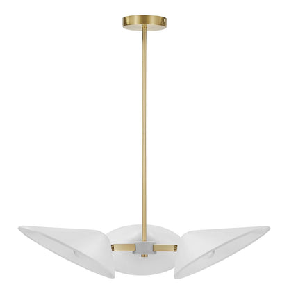 Ramon 3-Light 3" Arm Pendant, White