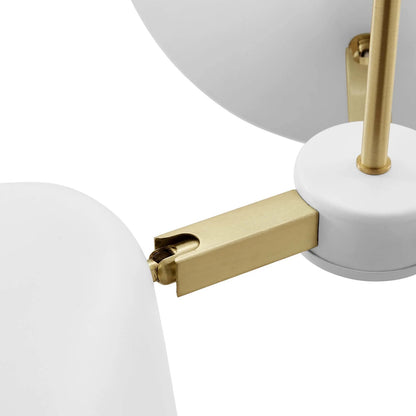 Ramon 3-Light 3" Arm Pendant, White