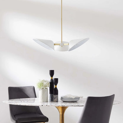 Ramon 3-Light 3" Arm Pendant, White