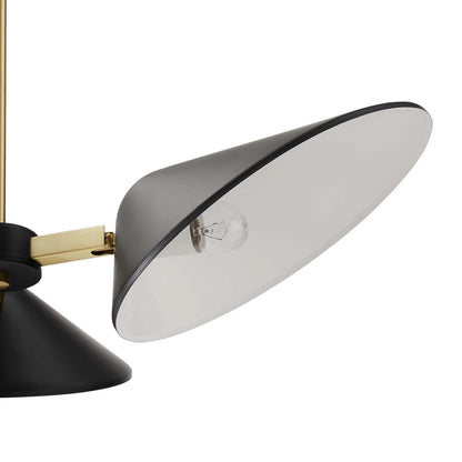 Ramon 3-Light 3" Arm Pendant, Black