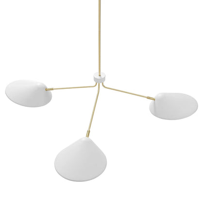 Ramon 3-Light 14" Arm Pendant, White