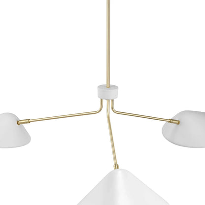 Ramon 3-Light 14" Arm Pendant, White