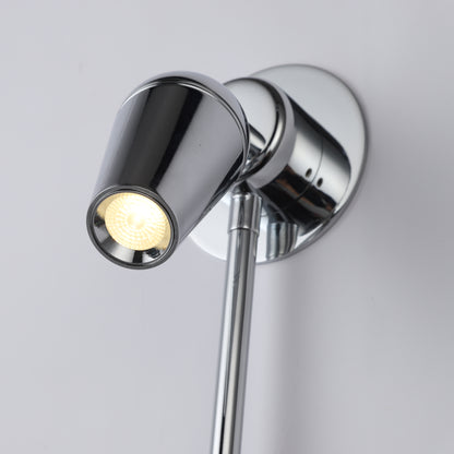 Lola Adjustable Reading Light, Silver