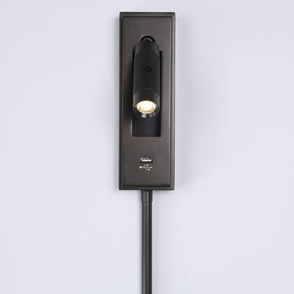 Lance Adjustable Reading Light, Black